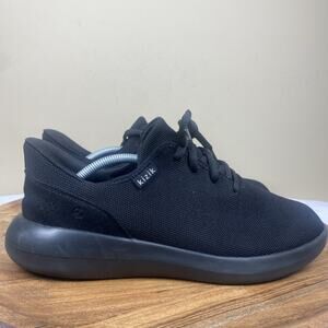 Kizik Madrid Eco Knit Mens Triple Black Size 8.5 Wide Handsfree Athletic Shoes